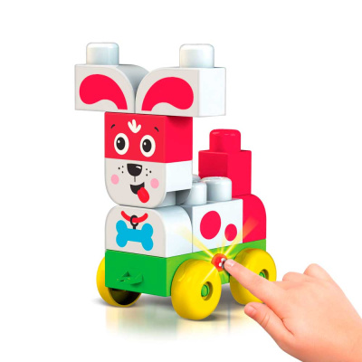 Конструктор для малышей Talky Blocks кнопочка Собачка Азбукварик 1